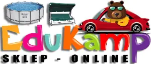Logo sklepu EDUKAMP.PL  Sklep z autkami dla dzieci